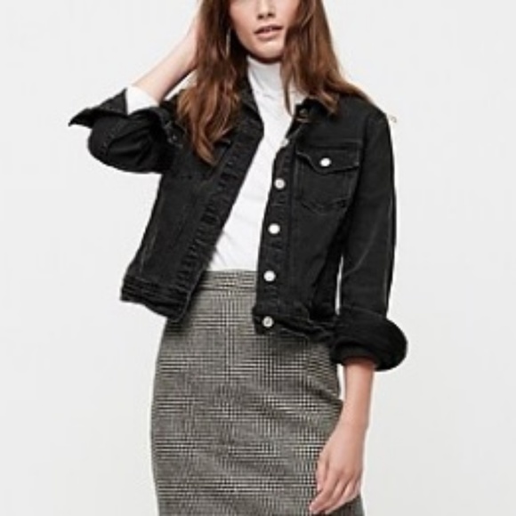 j crew black denim jacket